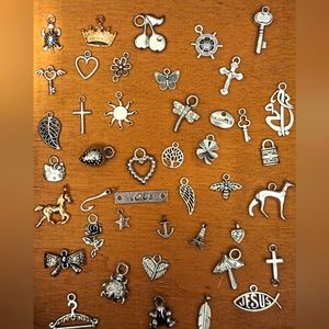 Over 40 charms/pendants